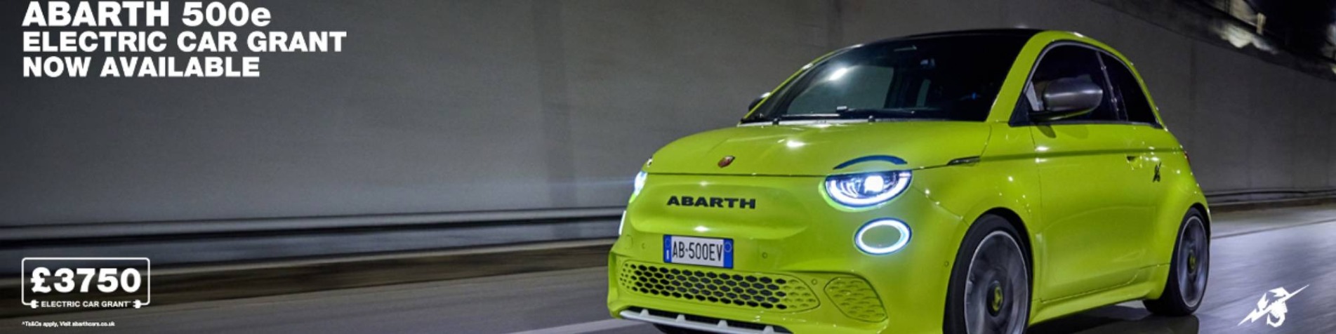Abarth Q3 e grant banner